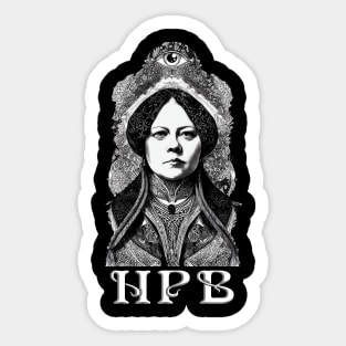 Madame Helena P Blavatsky Esoteric Art Nouveau Design Sticker